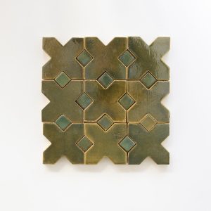 Cross & Dot Green Pottery Kilnware (*NEW* Stock)